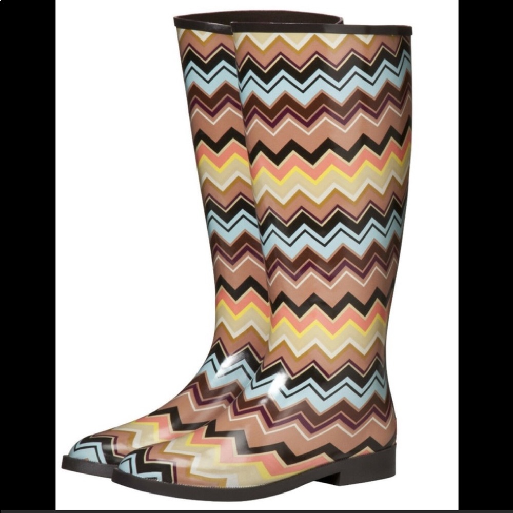 Missoni for Target Rainboots - NWT. Sz. 7